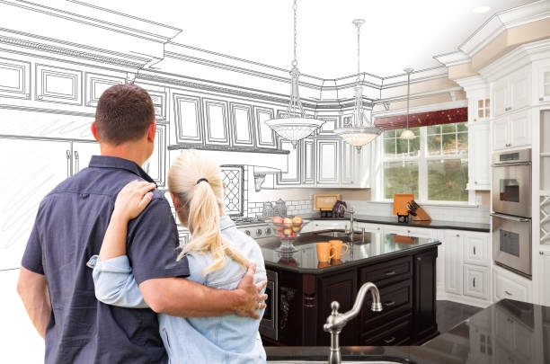 Professional Cabinet Refacing technician working in Gilbertsville, PA